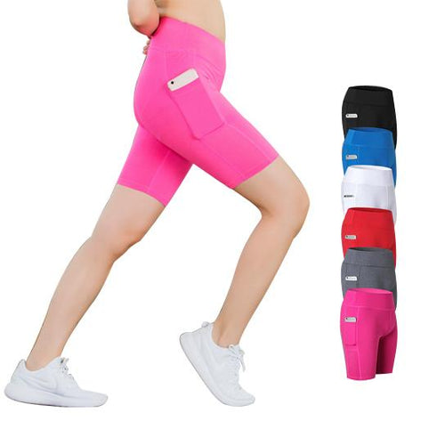 Load image into Gallery viewer, All Seasons Yoga Shorts Stretchable With Phone Pocket
