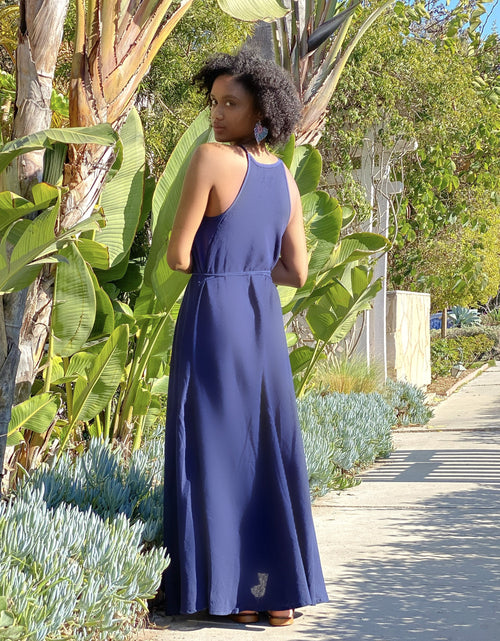 Load image into Gallery viewer, CALLIE MAXI DRESS - NAVY
