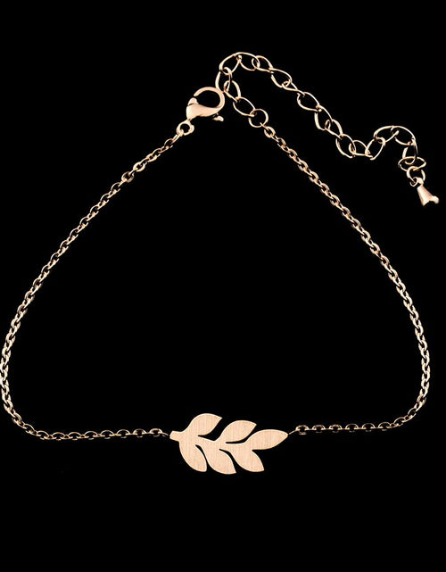 Load image into Gallery viewer, Delicate Stainless Steel Chain Gold Charm Bracelet
