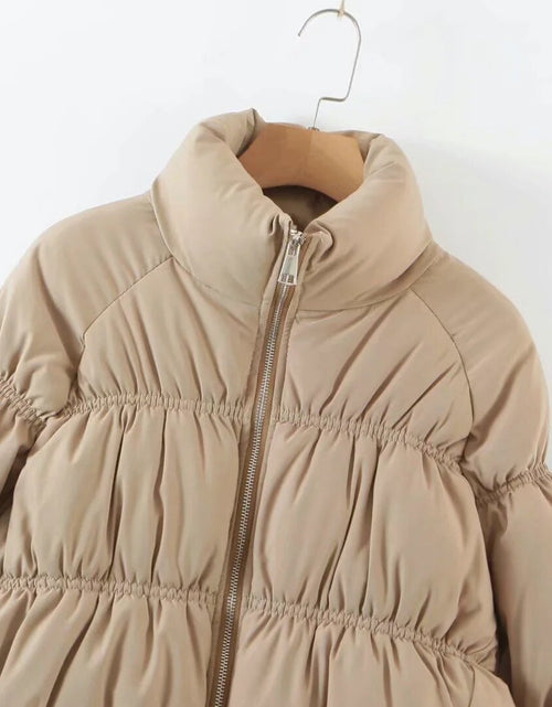 Load image into Gallery viewer, Women Parkas Solid Standard Collar Zipper Jacket Winter
