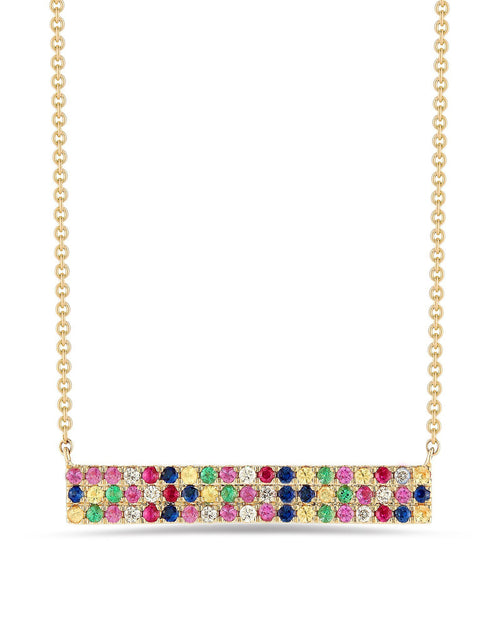 Load image into Gallery viewer, Rainbow  Elements Pendant Necklaces in 14K Gold (Multiple Options)
