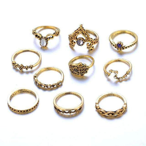 Load image into Gallery viewer, Vintage Stackable Ring Set
