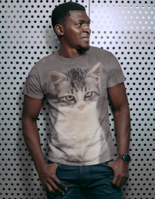 Load image into Gallery viewer, Men&#39;s Calico Cat T-shirt

