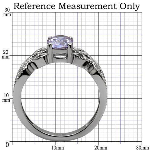 TK079 - High polished (no plating) Stainless Steel Ring with AAA Grade